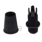 Poutre lumineuse bois de chêne massif 6 lampes douilles porcelaines noires 220V - environ 100 cm de long sur 7 x 7cm