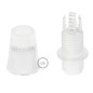 Poutre lumineuse bois de chêne massif 6 lampes douilles porcelaines noires 220V - environ 100 cm de long sur 7 x 7cm