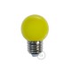 Ampoule LED décorative JAUNE - E27 / 220 Volts / G45 / 1W
