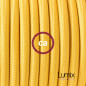 Lampe baladeuse câble textile JAUNE, douille E27 bakélite noire avec interrupteur intégré