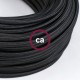 Câble textile noir