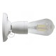 White porcelain wall lamp as a ceiling or wall lamp