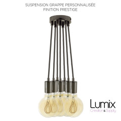 Suspension grappe 7 douilles finition prestige