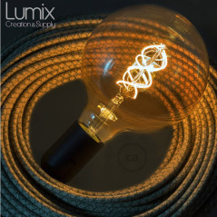 Ampoule gros Globe dorée à filament LED - 5 W / 220 Volts - G125