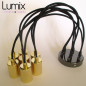 Suspension grappe 7 douilles finition prestige