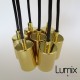 Pendant light cluster 7 sockets prestige finish