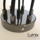 Pendant light cluster 7 sockets prestige finish