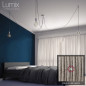 Suspension multiple OCTOPUS 3 - Câble textile en lin naturel neutre