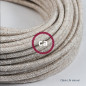 Suspension multiple OCTOPUS 3 - Câble textile en lin naturel neutre