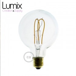 Ampoule gros Globe à filament LED Transparent - 5 W / 220 Volts - G95