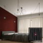Suspension multiple OCTOPUS 5 Métal - câble textile extra-souple NOIR Suspension multiple OCTOPUS 5 Métal - câble textile extra-souple NOIR