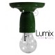 Green porcelain wall lamp as a ceiling or wall lamp