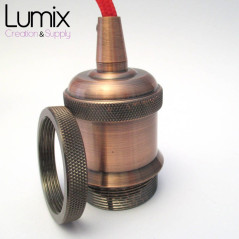 Suspension vintage OR ou BRONZE ROUGE personnalisable
