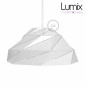 Suspension Polygon Art en métal blanc brillant douille E27