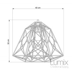 Suspension Sky Apollo en métal blanc - douille E27