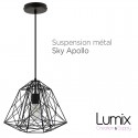 Suspension Sky Apollo en métal blanc - douille E27