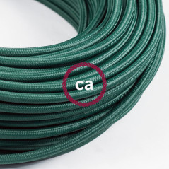 Câble textile vert