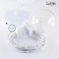 Suspension simple 1 sortie pour abat-jour - câble textile blanc torsadé