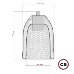 Suspension Ghost cage métal personnalisable