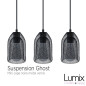Suspension Ghost cage métal personnalisable