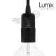 Lampe baladeuse E27 câble en Lin naturel, douille bakélite avec interrupteur intégré