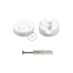 Spot orientable à brancher sur prise de courant - câble rouge textile