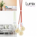 Suspension 3 lampes style moderne CUIVRE sur-mesure