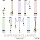 Suspension 3 lampes style moderne CUIVRE sur-mesure