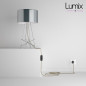 Lampe baladeuse câble textile en Lin souple couleur naturelle Lampe baladeuse câble textile en Lin souple couleur naturelle