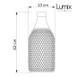 Suspension cage bouteille 1 lampe personnalisée