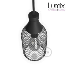 Suspension cage bouteille 1 lampe personnalisée
