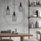 Suspension cage bouteille 1 lampe personnalisée