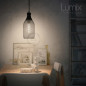Suspension cage bouteille 1 lampe personnalisée