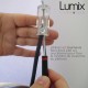 Suspension multiple OCTOPUS 7 lampes - câble textile extra-souple rouge