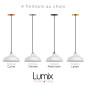 Suspension Bistrot métal revêtement extérieur émail blanc Suspension Bistrot métal revêtement extérieur émail blanc