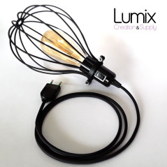 Lampe baladeuse cage métal DROP à poser ou à suspendre