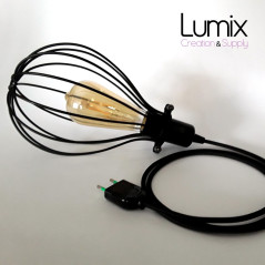 Lampe baladeuse cage métal DROP à poser ou à suspendre