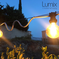 Guirlande lumineuse sur-mesure pour l'intérieur ou l'extérieur
