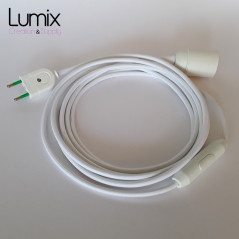 Lampe baladeuse avec câble textile et interrupteur torpille