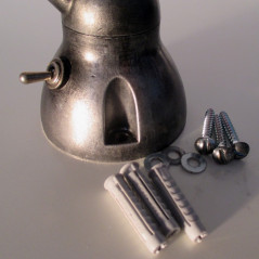 Applique lampe Jieldé - bleu d'origine - restauré vernis graphite