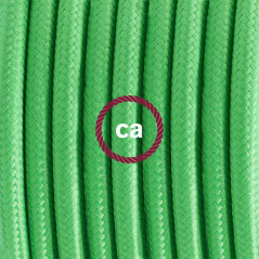 Lampe baladeuse E27 câble textile vert lime, douille bakélite avec interrupteur intégré