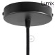 Complete suspension with ceramic shade and textile cable
