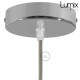 Complete suspension with ceramic shade and textile cable