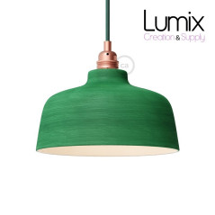 Suspension COPPA Abat-jour cloche couleur verten céramique fait main