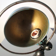 Applique lampe Jieldé - bleu d'origine - restauré vernis graphite