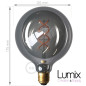 Ampoule gros Globe smoky à filament LED - 5 W / 220 Volts - G125