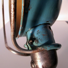 Applique lampe Jieldé - bleu d'origine - restauré vernis graphite