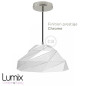 Suspension Polygon Art en métal blanc brillant douille E27