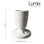Mini Lampe Porcelaine blanche en plafonnier ou en applique murale