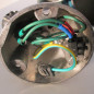 Applique lampe Jieldé - Rare bleu d'origine encore visible sur le globe